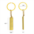 Gold Bar Key Chain