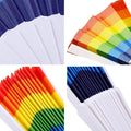 Full Color Custom 9" Rainbow Pride Folding Fan