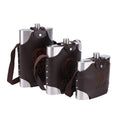 Stainless Steel Outdoor Wine Bottle With Leather Case
