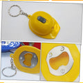Hard Hat Flashlight Keychain Beer Opener