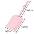 PU Leather Luggage Label Suitcase ID Tag