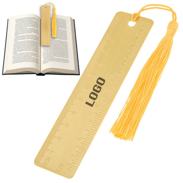 Brass Bookmark Ruler With Tassel