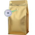 Resealable Zipper Pouch Coffee Storage Bags With Valve 16Oz