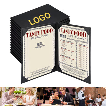 8.5 x 11 Inches 2 Views Dinner Menu Cover