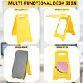 Foldable Warning Sign Phone Holder W/Mirror