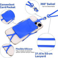 Silicone Phone Card Holder With Lanyard