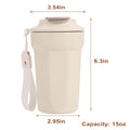 15 oz Vacuum Insulated Stainless Steel Travel Mug