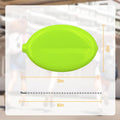 Oval Sof-Touch Squeeze Coin Purse Keyring