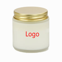 Frosted Glass Scented Candle Jar
