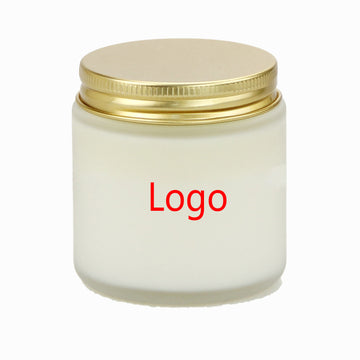 Frosted Glass Scented Candle Jar