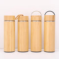 17Oz Vacuum Insulated Stainless Steel Travel Bamboo Tea Cup