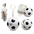 Soccer Shaped Disposable Poncho Keychain