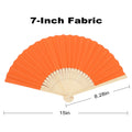 7" Full Color Folding Bamboo Fan
