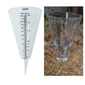 Rain Gauge with Scale Transparent Cone Rain Measuring Cup