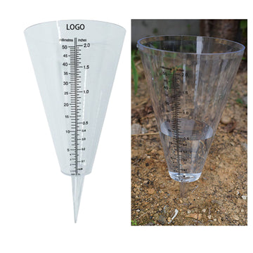 Rain Gauge with Scale Transparent Cone Rain Measuring Cup