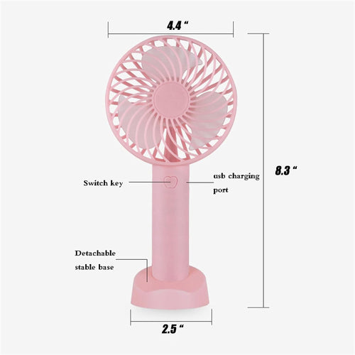 1200Mah Handheld Mini Usb Fan