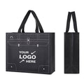 Black Novelty Laminated Non-Woven Shopping Tote