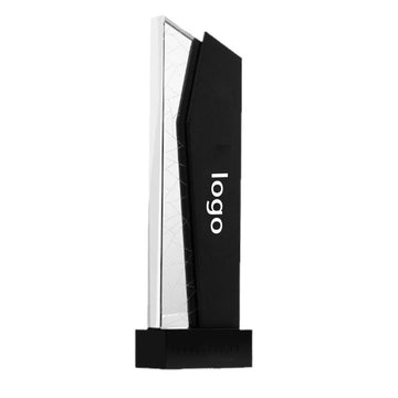 Crystal Award With Metal Plate