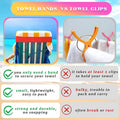 Silicone Towel Bands For Cruise Chairs Towel Clips