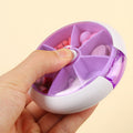 Candy Color Dispensing Rotary Pill Box