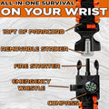 Adjustable Paracord Bracelet With Whistle