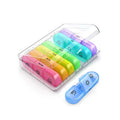 Portable 7×3 Compartment Pill Box