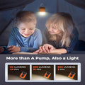 Super Fast Mini Electric Air Pump With Camping Light