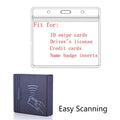 Horizontal ID Card Name Tag Badge Holder