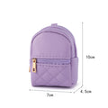 Mini PU Leather Backpack Keychain Cosmetic Pouch Coin Purse