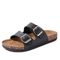 Adjustable Buckle Flat Cork Sandals