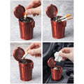 Mini Metal Trash/Garbage Can With Keychain Ashtray Cigarette Saver