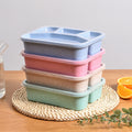 4 Compartment Wheat Straw Bento Lunch Boxes