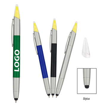3-In-1 Ballpoint Pen/Highlighter/Stylus
