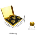 5 Pcs Metal Dice Set w/ Metal Box