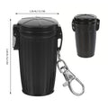 Mini Metal Trash/Garbage Can With Keychain Ashtray Cigarette Saver