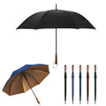 Large Umbrella with Wooden Handle for Rain