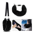 Crystal Velvet Stuffable U-Shaped Travel Neck Pillowcase