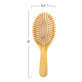 Elliptical Wood Hair Brush Comb