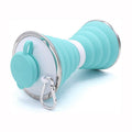 17 Oz Silicone Collapsible Water Bottle Cup With Carabiner