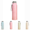 Custom Wheat Straw Glass Water Bottle with Logo