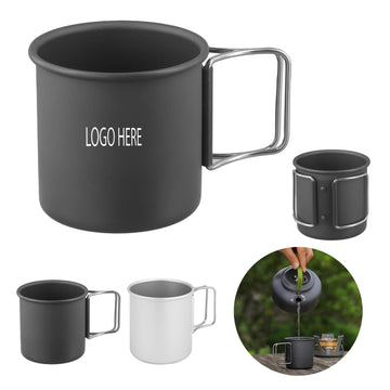 Camping Cup With Foldable Handle