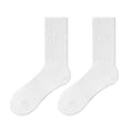 Leisure Solid Color Sports Towel Socks