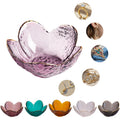 Petal-Shaped Glass Ring Jewelry Tray