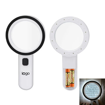 30X Handheld Magnifier With Led Light