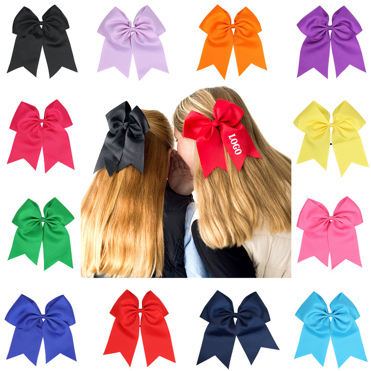 Solid Colored Cheer Bow Headband