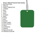 Custom Shape Paper Car Air Fresheners W/ 37 Scents Available