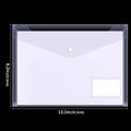 Transparent Plastic Folder With Label Pocket