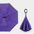 Inversion Auto Open Umbrella w/ C-Shape Handle