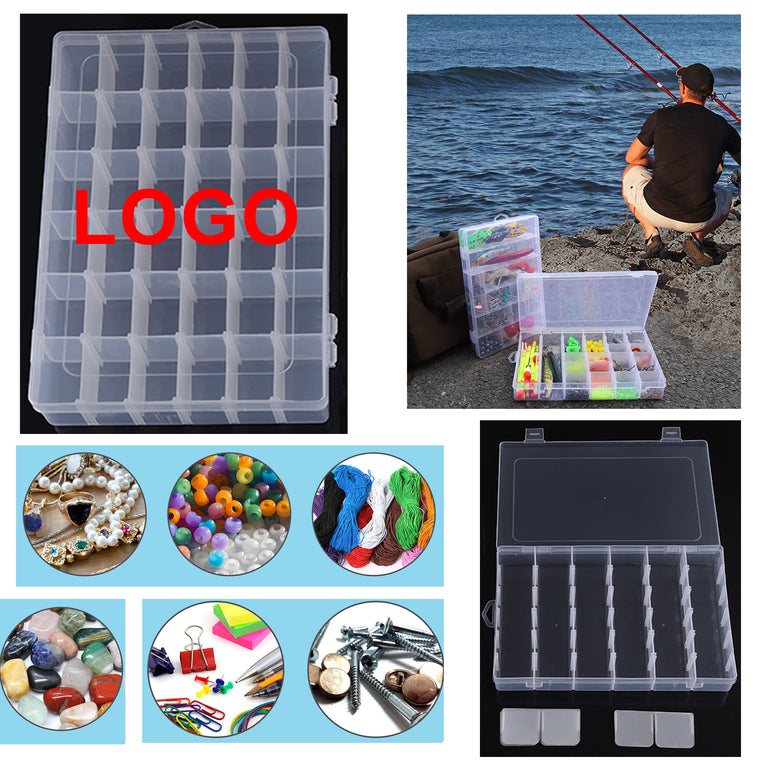 36 Grids Clear Tackle Box Organizer
