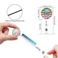 Crystal Glass Retractable Badge Holders